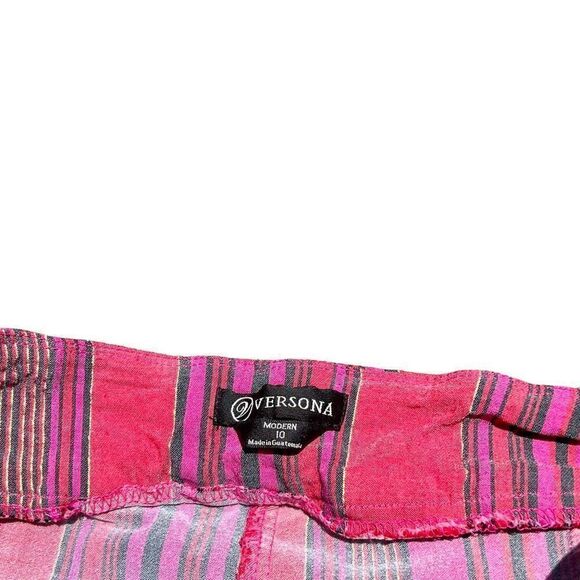 VERSONA Multi Color Vertical Stripes Skort Size 10 - Picture 4 of 4
